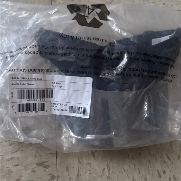 ALO Yoga Charcoal and Black Visor - Picture 5 of 5